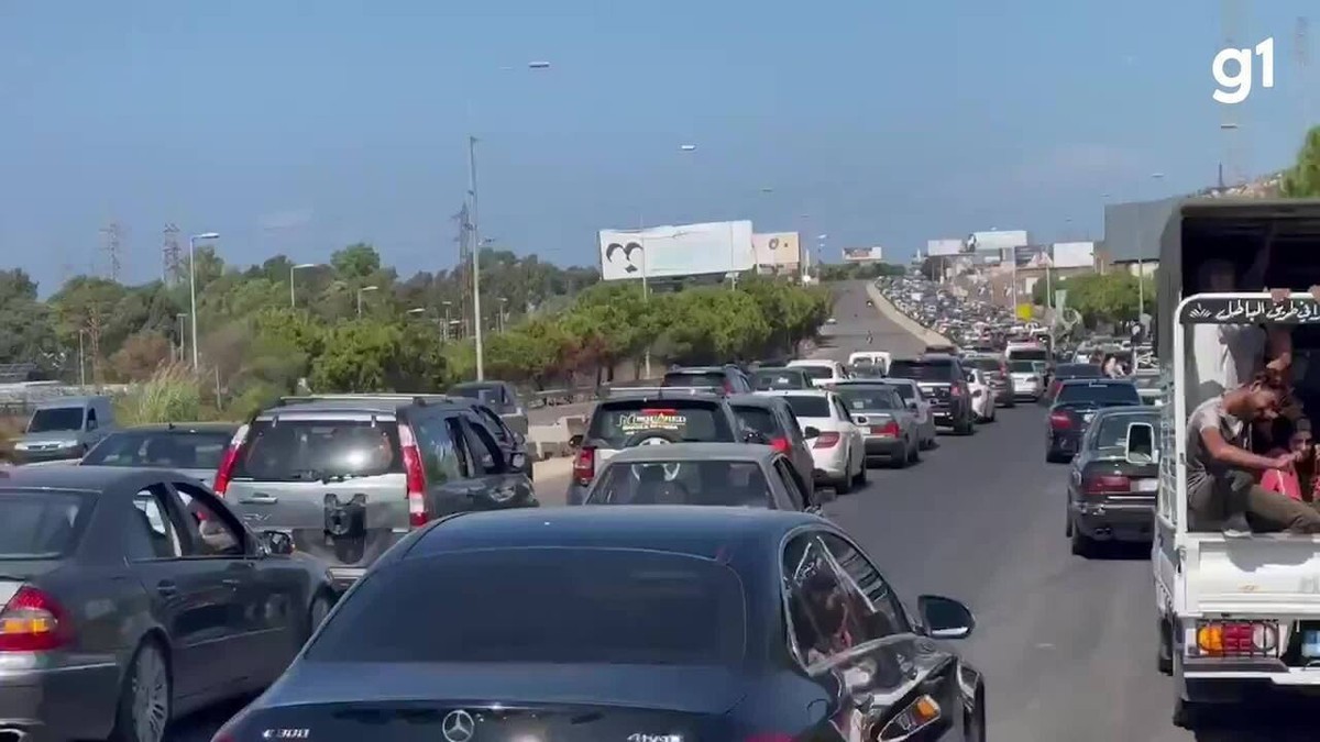 Alerta de evacuação e bombardeios causam pânico e fuga em massa no Líbano; VÍDEO mostra congestionamentos